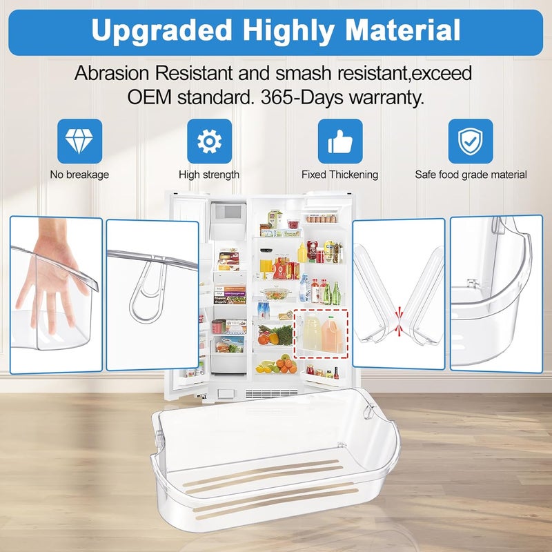 Alvar UPGRADED 241505501 Refrigerator Door Bin Compatible with Frigidaire Door Shelf Replacement Parts 241505503 FFSC2323TSA FFSC2323TS0 LFSC2324VF6 FGSC2335TFB FGSC2335TF0 LGHK2336TF0 LGHC2342LE Door Bin - Image 5